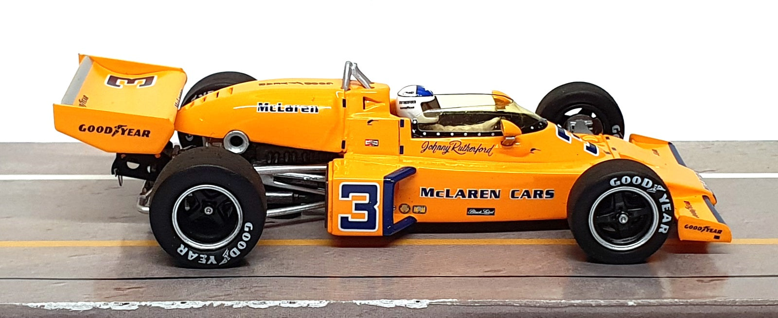 Spark 1/43 Scale 43IN74 - McLaren M16C #3 Winner Indy 500 1974 J. Rutherford