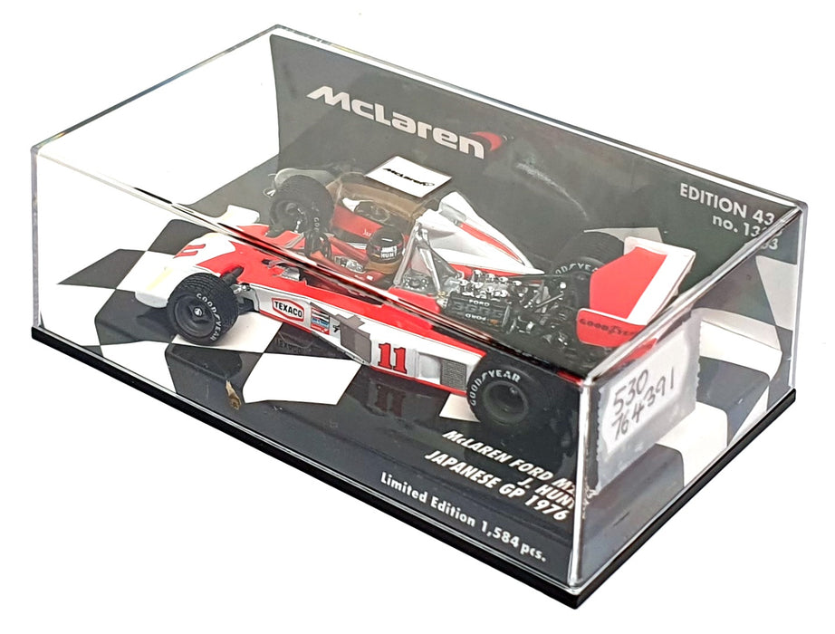 Minichamps 1/43 Scale 530 764391 - F1 McLaren Ford M23 Japanese GP 1976 J. Hunt