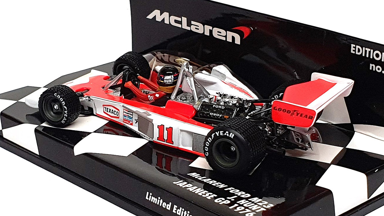 Minichamps 1/43 Scale 530 764391 - F1 McLaren Ford M23 Japanese GP 1976 J. Hunt