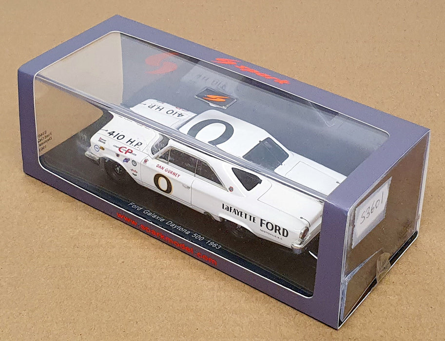 Spark 1/43 Scale S3601 - Ford Galaxie #0 Daytona 500 1963 Dan Gurney