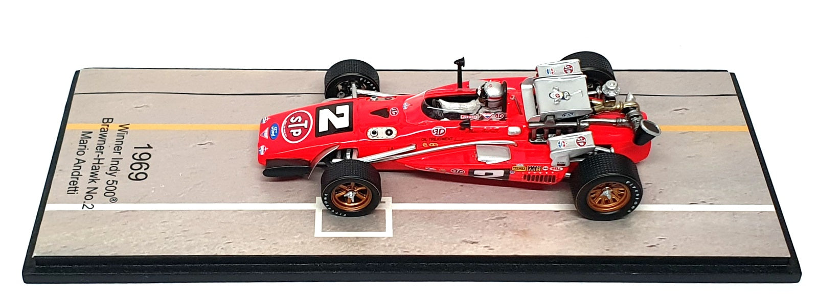 Spark 1/43 Scale 43IN69 - Brawner Hawk #2 Winner Indy 500 1969 M. Andretti
