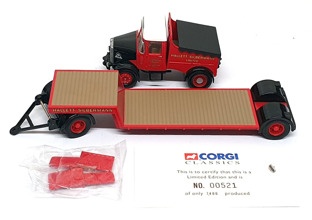 Corgi 1/50 Scale 16901 - Scammell Ballast And Low Loader - Hallett & Silbermann