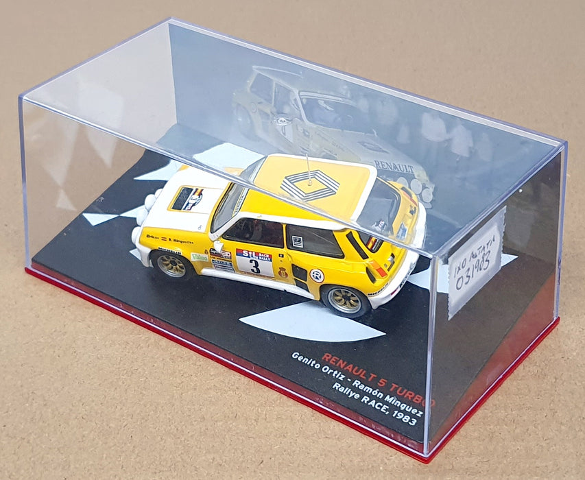 Ixo Altaya 1/43 Scale 031983 - Renault 5 Turbo #3 Rallye Race 1983 Ortiz/Minguez