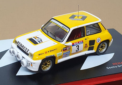 Ixo Altaya 1/43 Scale 031983 - Renault 5 Turbo #3 Rallye Race 1983 Ortiz/Minguez
