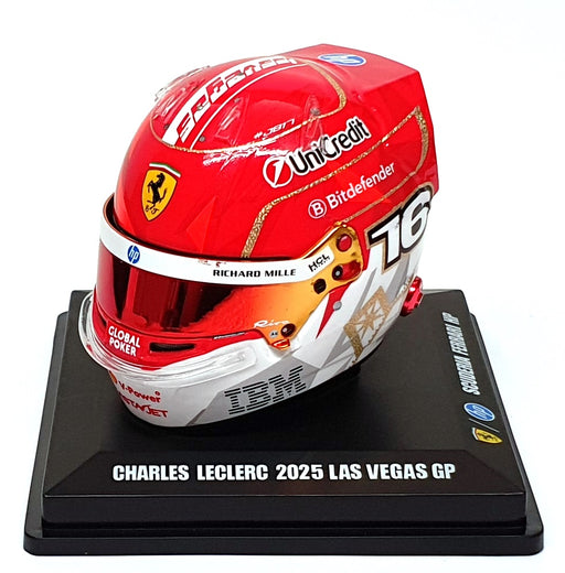 Look Smart 1/5 Scale LSHEL026 - F1 Helmet C. Leclerc Ferrari Las Vegas GP 2024