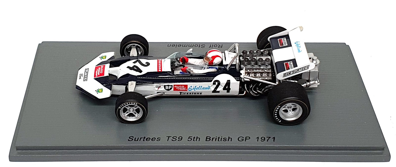 Spark 1/43 Scale S4015 - F1 Surtees TS9 #24 British GP 1971 R. Stommelen