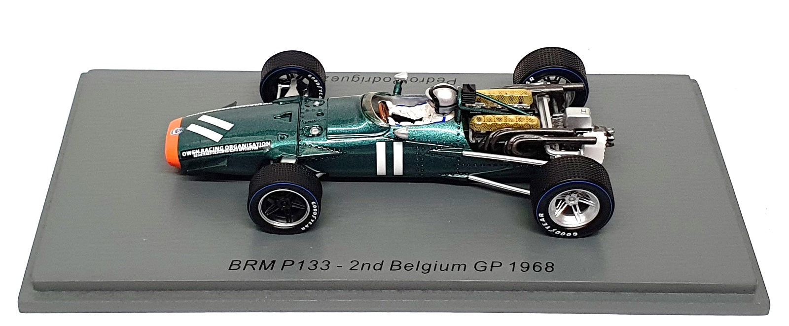 Spark 1/43 Scale S5700 - F1 BRM P133 2nd #11 Belgium GP 1968 P. Rodriguez