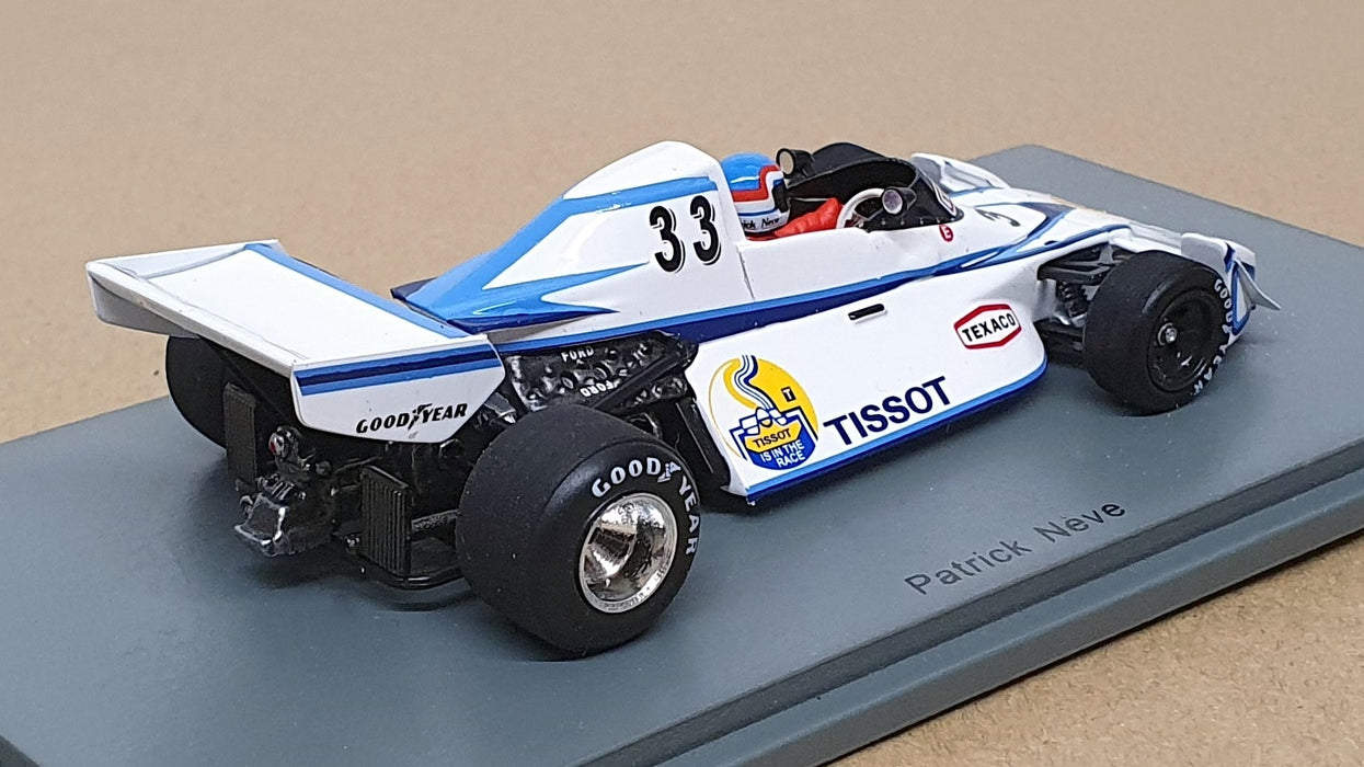 Spark 1/43 Scale S7101 - F1 Brabham BT44B #33 Belgium GP 1976 P. Neve