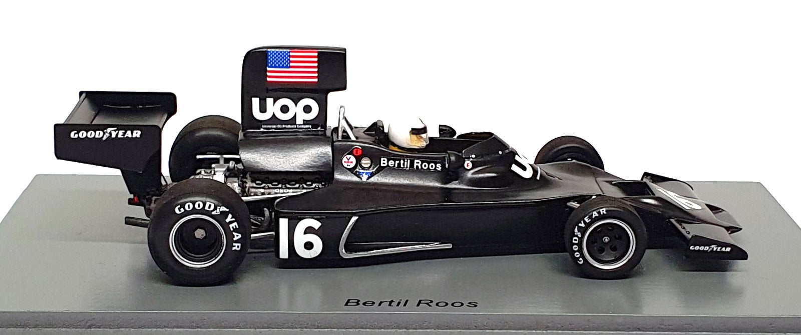 Spark 1/43 Scale S3843 - F1 Shadow DN3 #16 Practice Sweden GP 1974 B. Roos