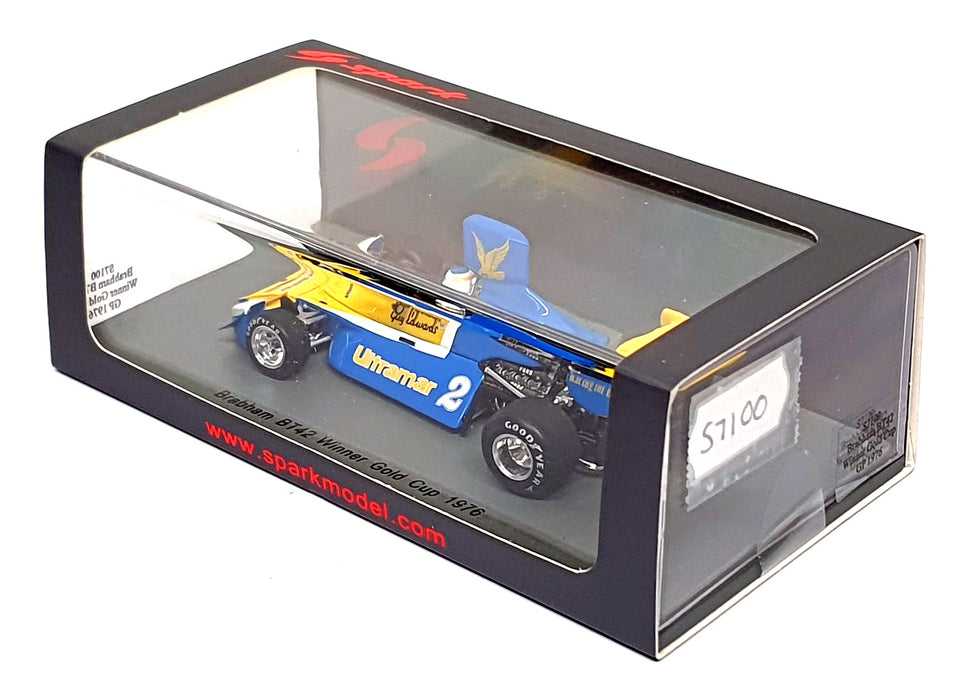 Spark 1/43 Scale S7100 - Brabham BT42 #2 Winner Gold Cup 1976 G. Edwards