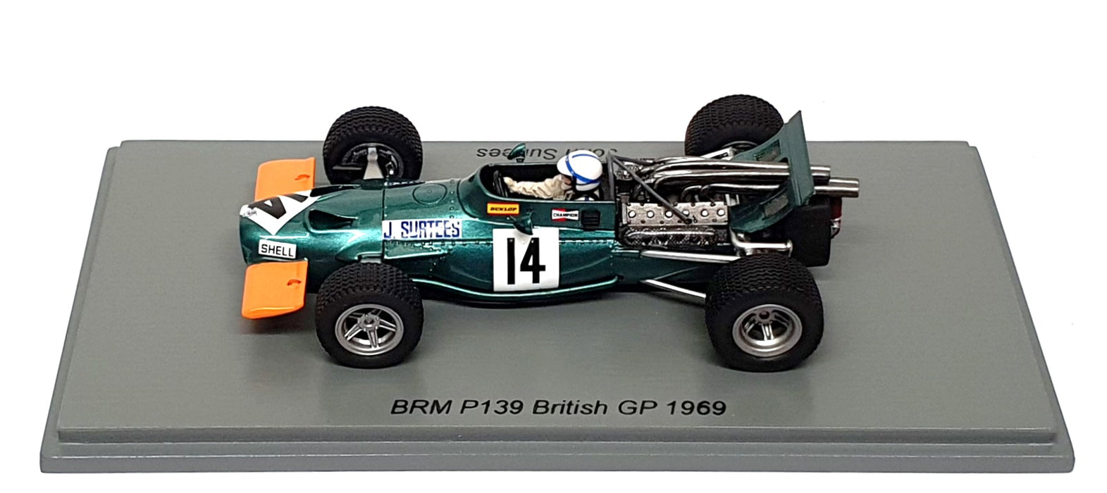 Spark 1/43 Scale S2343 - F1 BRM P139 #14 British GP 1969 John Surtees