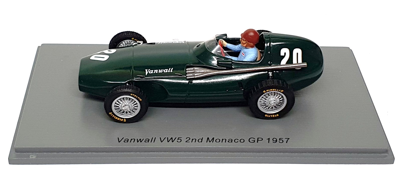 Spark 1/43 Scale S7202 - F1 Vanwall VW5 #20 2nd Monaco GP 1957 T. Brooks