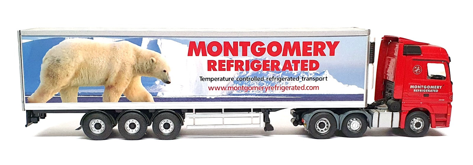 Corgi 1/50 Scale CC13826 - Mercedes Actros (Face Lift) Fridge Trailer Montgomery