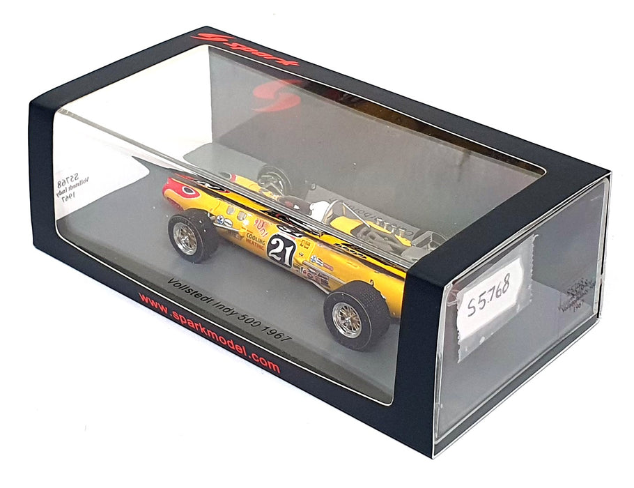Spark 1/43 Scale S5768 - Vollstedt #21 Indy 500 1967 Cale Yarborough