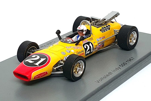 Spark 1/43 Scale S5768 - Vollstedt #21 Indy 500 1967 Cale Yarborough