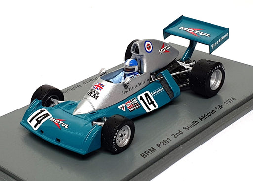 Spark 1/43 Scale S4796 - F1 BRM P201 #14 2nd South Africa GP 1974 J.P. Beltoise