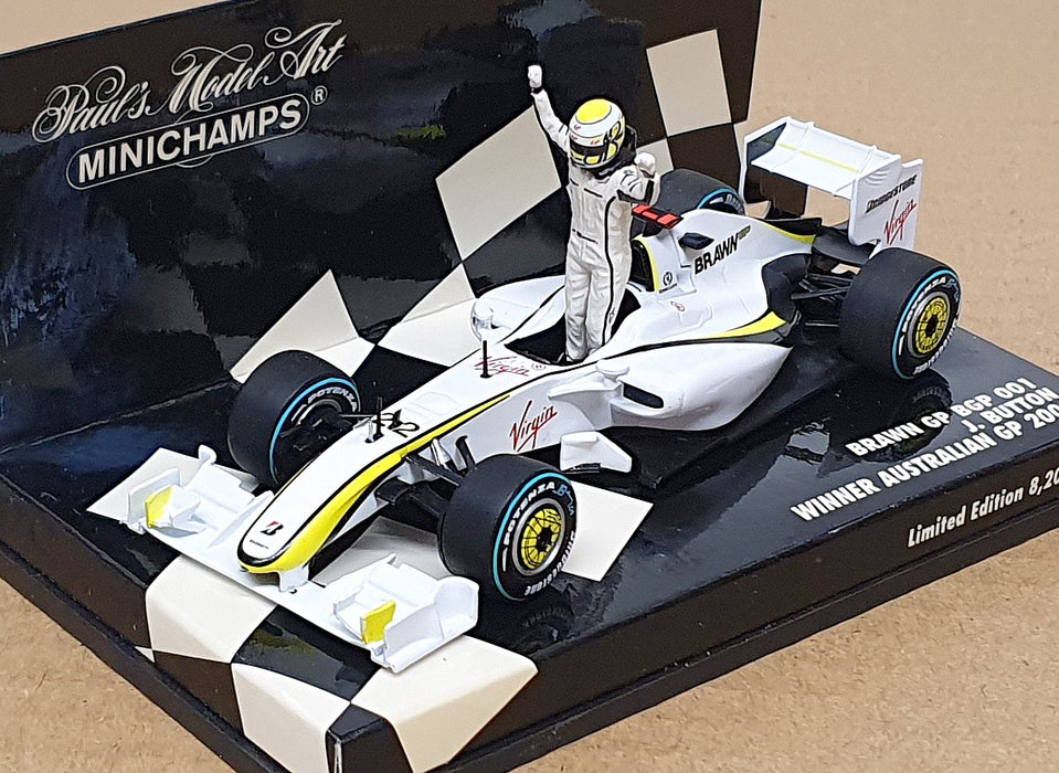 Minichamps 1/43 Scale 400 090122 F1 Brawn GP BGP 001 1st Australia GP '09 Button