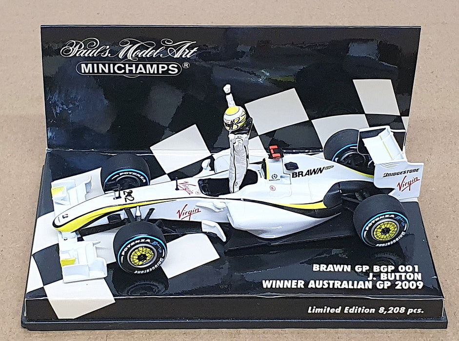 Minichamps 1/43 Scale 400 090122 F1 Brawn GP BGP 001 1st Australia GP '09 Button