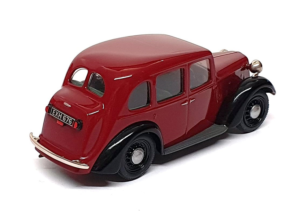 Somerville Models 1/43 Scale 131 - 1936 Austin 10 Cambridge - Dk. Red/Black