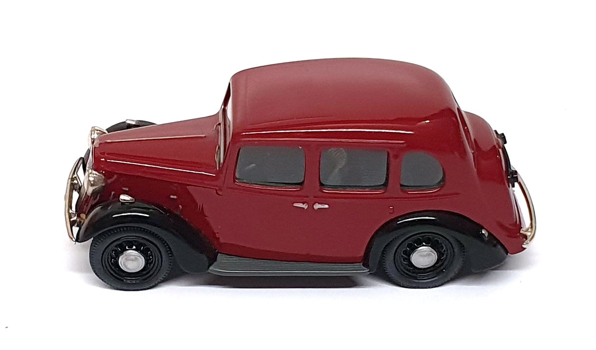 Somerville Models 1/43 Scale 131 - 1936 Austin 10 Cambridge - Dk. Red/Black