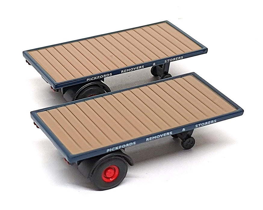 Oxford Diecast 1/76 Scale 76MH007T - Pack Of 2 Flat Trailers Pickfords
