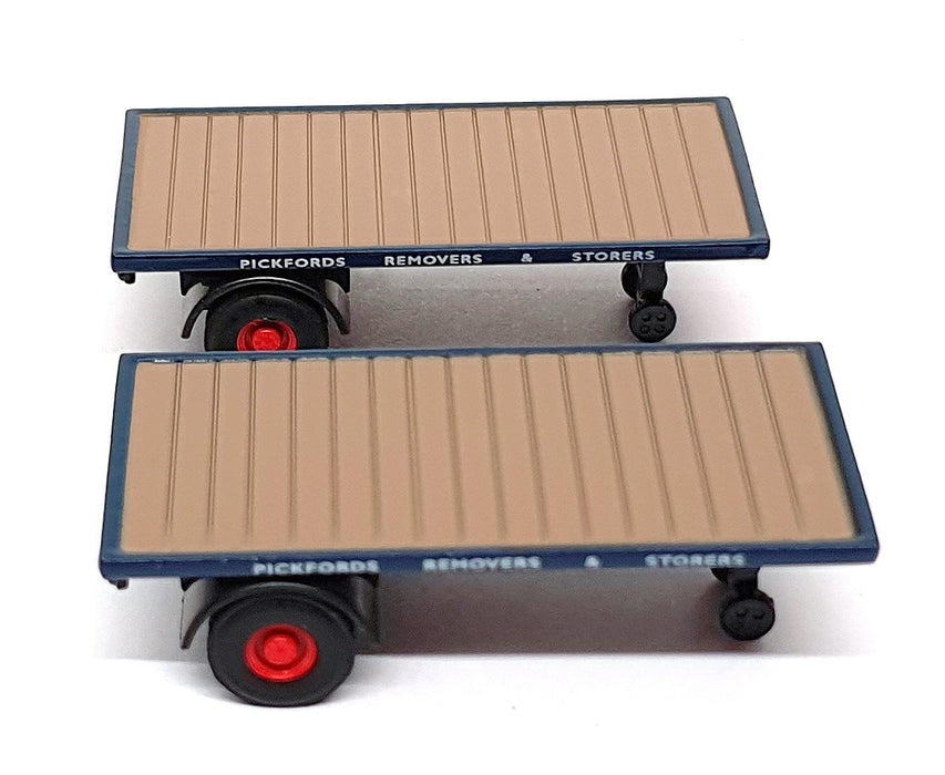 Oxford Diecast 1/76 Scale 76MH007T - Pack Of 2 Flat Trailers Pickfords