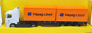 Corgi 1/64 Scale TY86620 - Scania Skeletail Trailer Hapag Lloyd - White/Orange