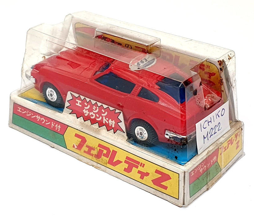 Ichiko Japan 11.5cm Long Model M222 - Nissan Toy Car With Sound - Red