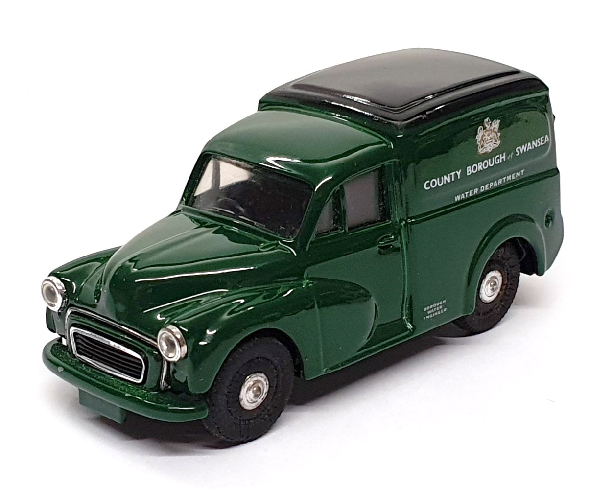 Corgi 1/43 Scale D957 - Morris Minor Van Swansea Water Dept. - Green