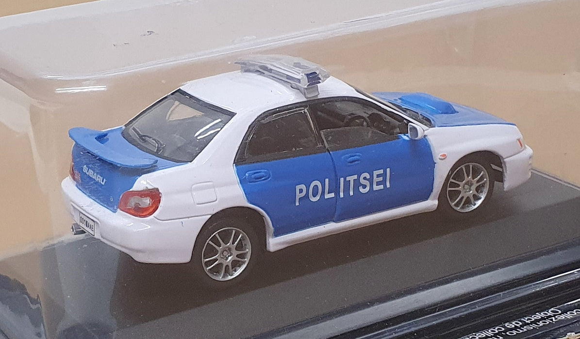 Altaya 1/43 Scale A00102 - Subaru Impreza Police Car Politsei 2002 - Blue/White