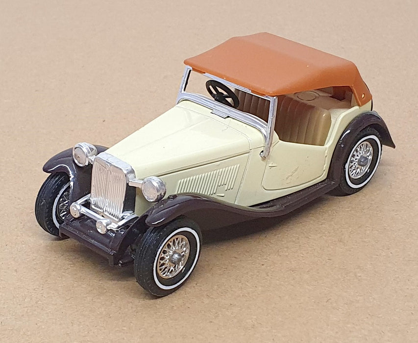 Matchbox Appx 9.5cm Long Diecast Y-8 - 1945 MG TC - Cream/Brown