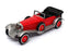 Matchbox 10.5cm Long Diecast Y-16 - 1928 Mercedes Benz SS - Red/Grey
