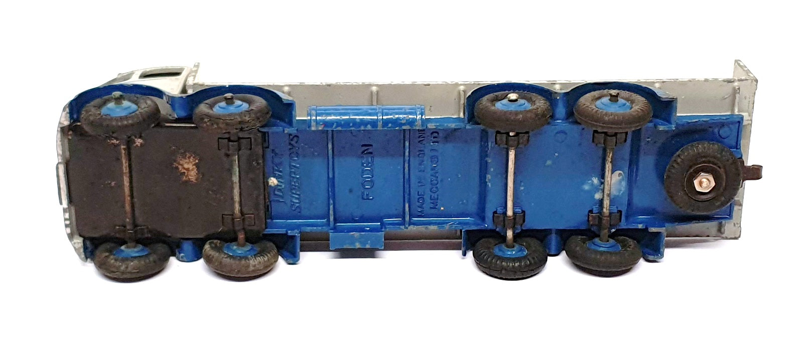 Dinky Toys Diecast 903 - Foden Flat Truck With Tailboard - Grey/Blue