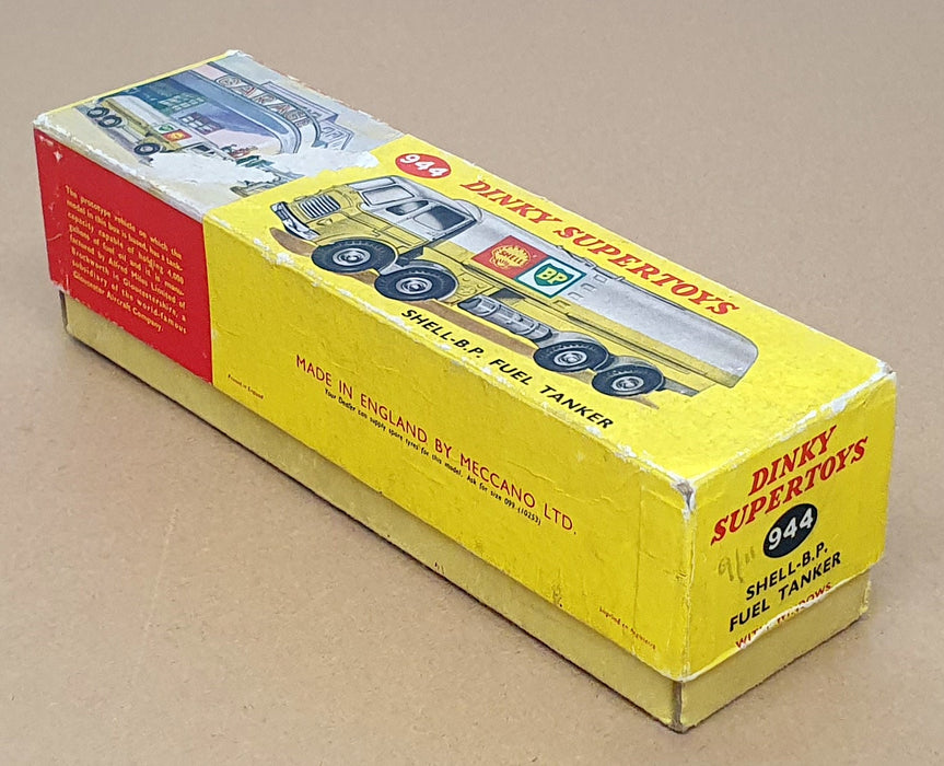 Dinky Supertoys 944 - Leyland Shell B.P. Fuel Tanker Truck - White/Yellow