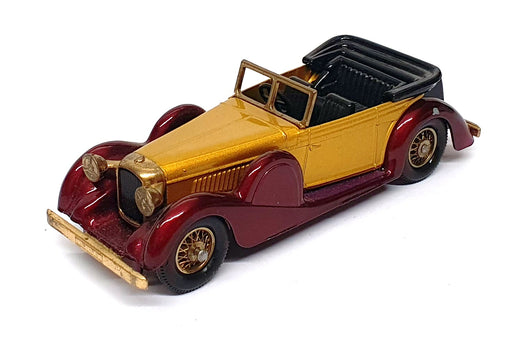 Matchbox 10.5cm Long Diecast Y-11 - 1938 Lagonda DHC - Gold/Maroon