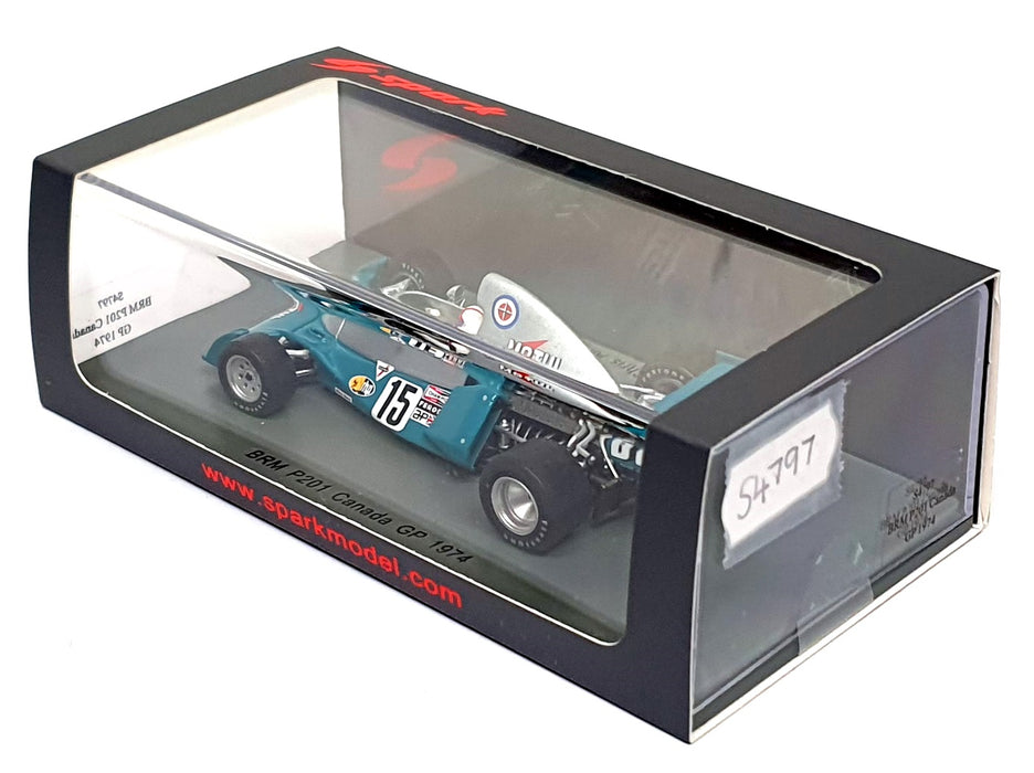 Spark 1/43 Scale S4797 - F1 BRM P201 #15 Canada GP 1974 Chris Amon