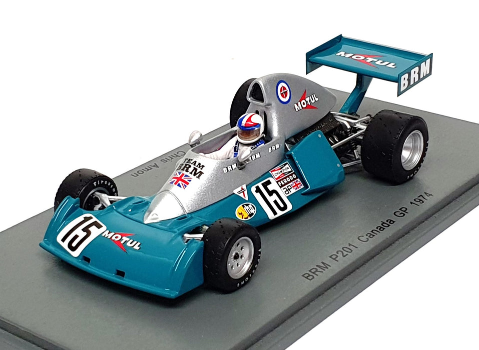 Spark 1/43 Scale S4797 - F1 BRM P201 #15 Canada GP 1974 Chris Amon