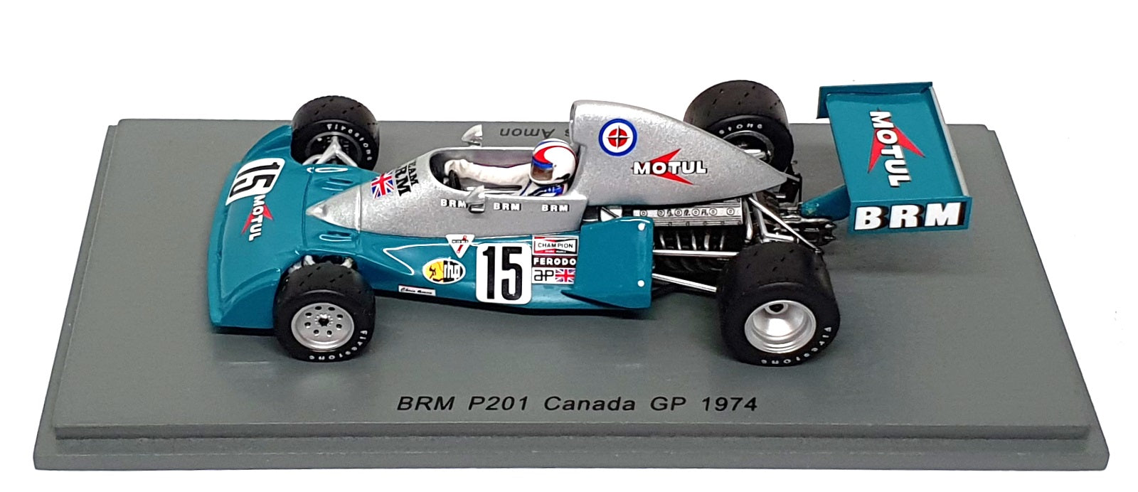 Spark 1/43 Scale S4797 - F1 BRM P201 #15 Canada GP 1974 Chris Amon