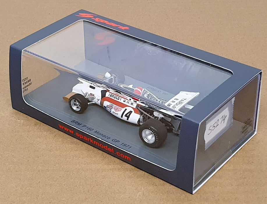 Spark 1/43 Scale S5274 - F1 BRM P160 #14 Monaco GP 1971 Jo Siffert