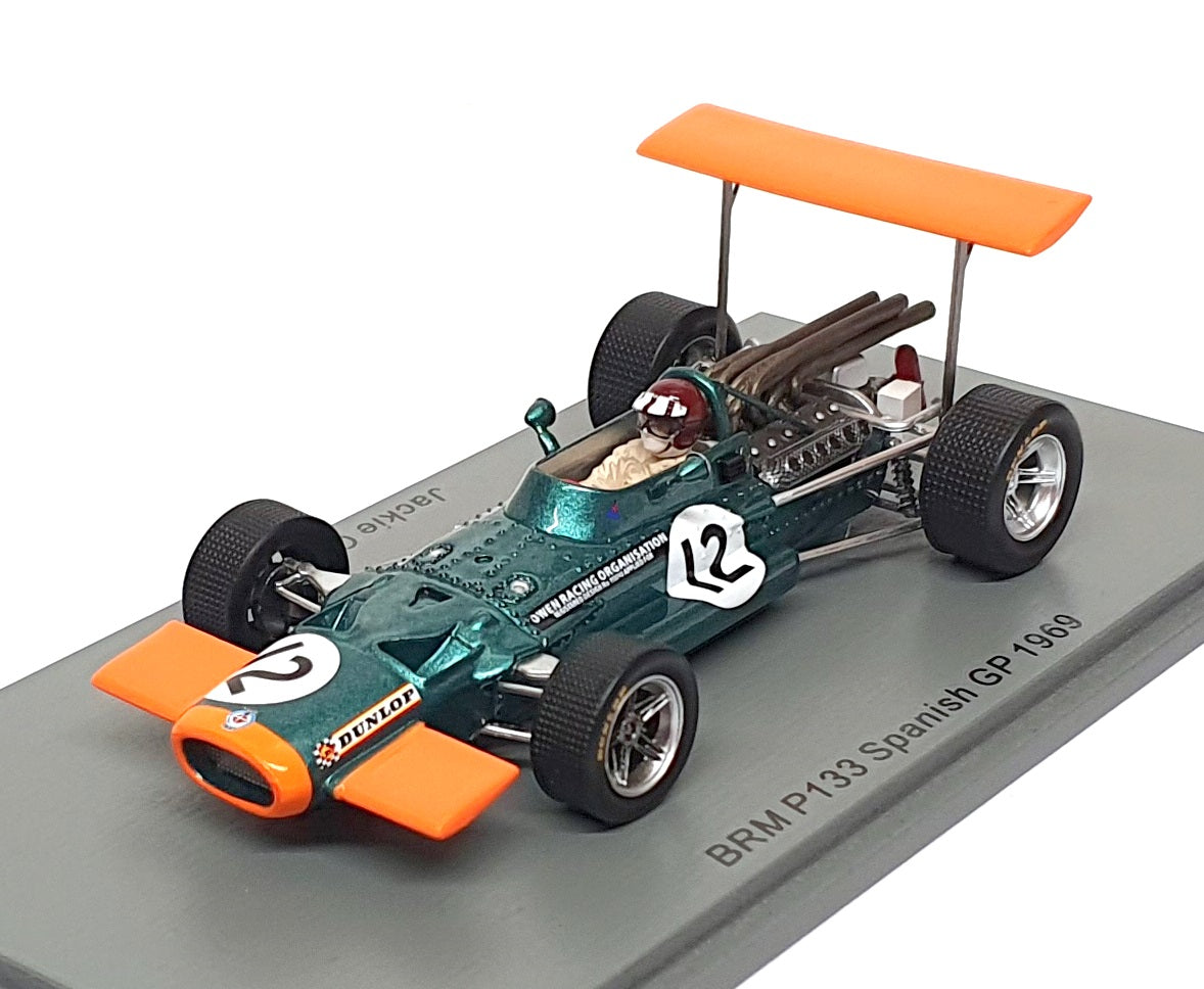 Spark 1/43 Scale S5706 - F1 BRM P133 #12 Spain GP 1969 Jackie Oliver