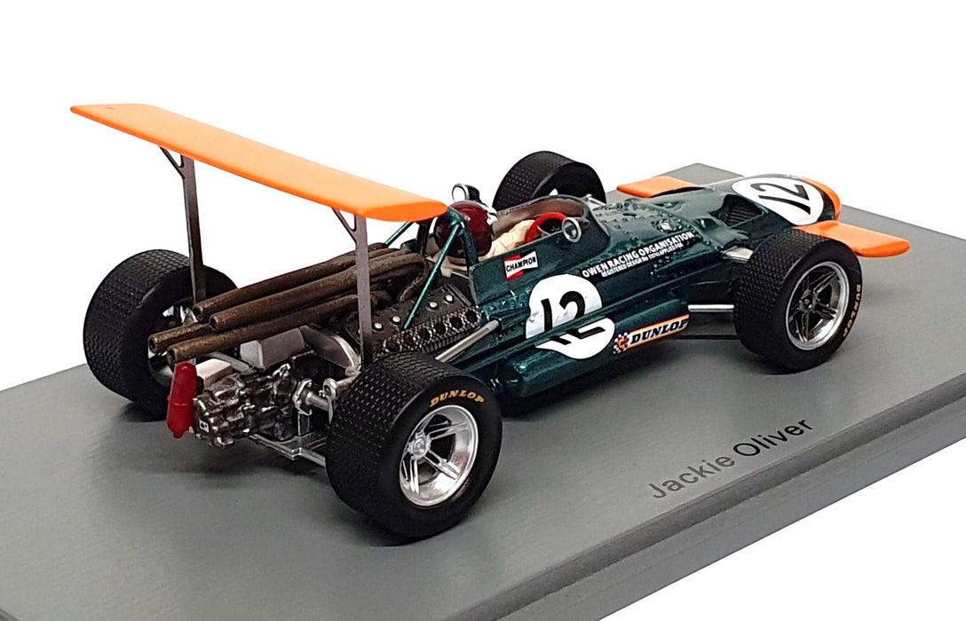 Spark 1/43 Scale S5706 - F1 BRM P133 #12 Spain GP 1969 Jackie Oliver