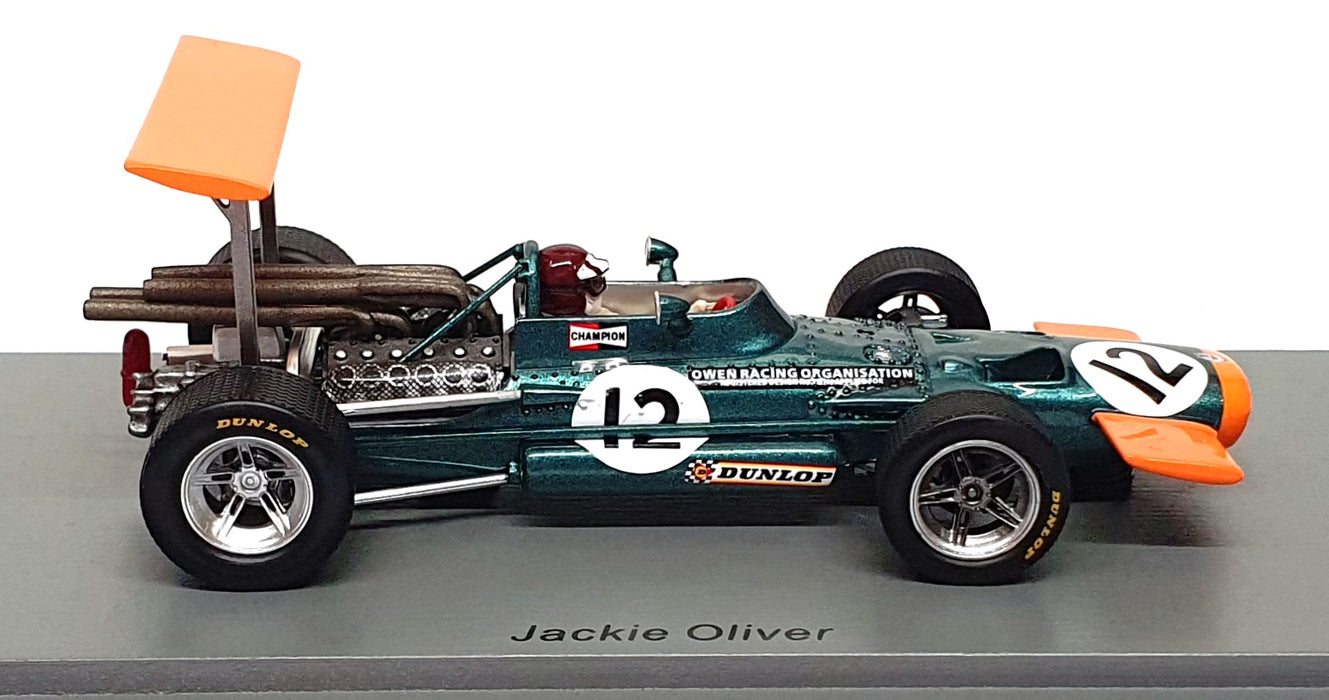 Spark 1/43 Scale S5706 - F1 BRM P133 #12 Spain GP 1969 Jackie Oliver