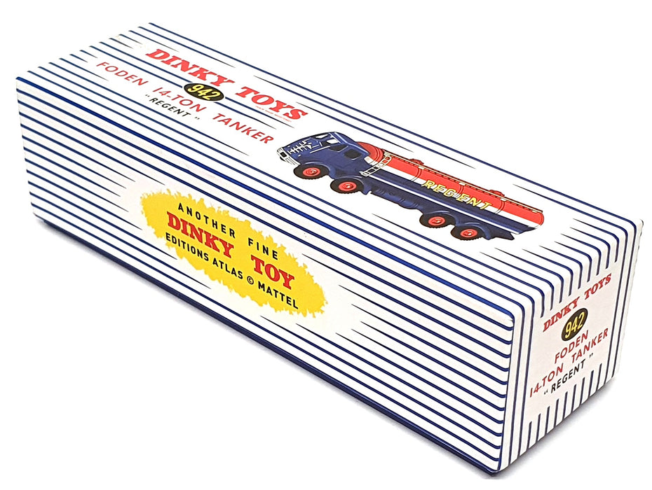 Atlas Editions Dinky Toys 905 - Foden 14-Ton Tanker Regent - Red/Dk. Blue