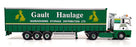 Corgi 1/50 Scale CC13428 - MAN TGA Curtainside Truck Gault Haulage - Green/White