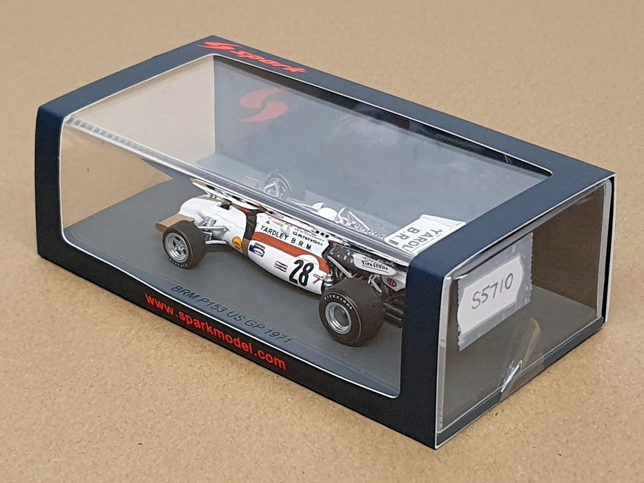 Spark 1/43 Scale S5710 - F1 BRM P153 #28 US GP 1971 John Cannon