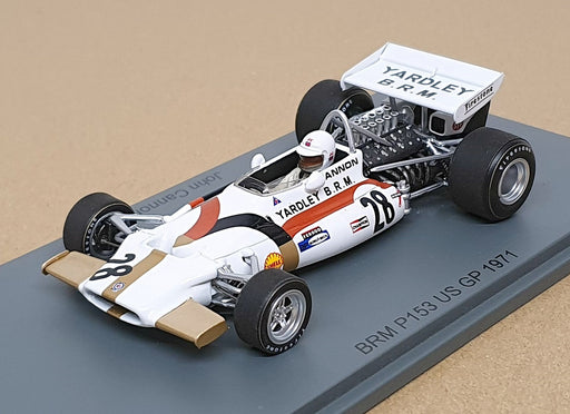Spark 1/43 Scale S5710 - F1 BRM P153 #28 US GP 1971 John Cannon