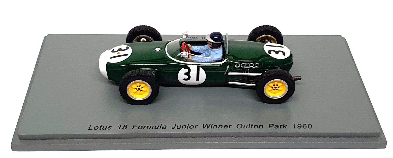 Spark 1/43 Scale S7120 Lotus 18 Formula Jr. #31 Winner Oulton Park 1980 J. Clark