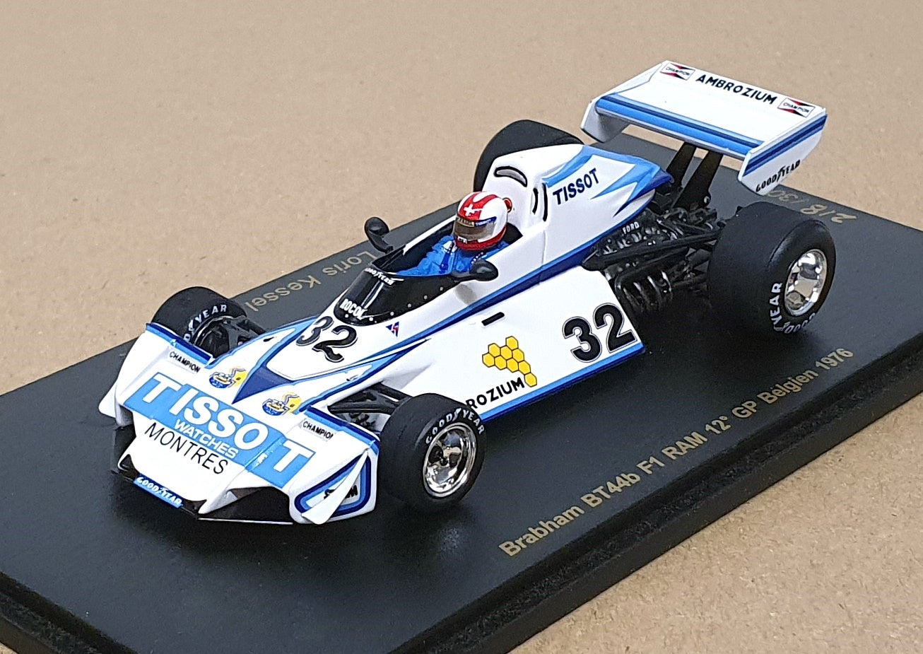 Spark 1/43 Scale RS1724 - F1 Brabham BT44B #32 12th Belgium GP 1976 Kessel