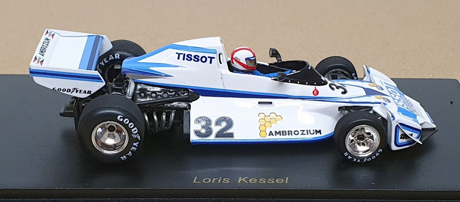 Spark 1/43 Scale RS1724 - F1 Brabham BT44B #32 12th Belgium GP 1976 Kessel