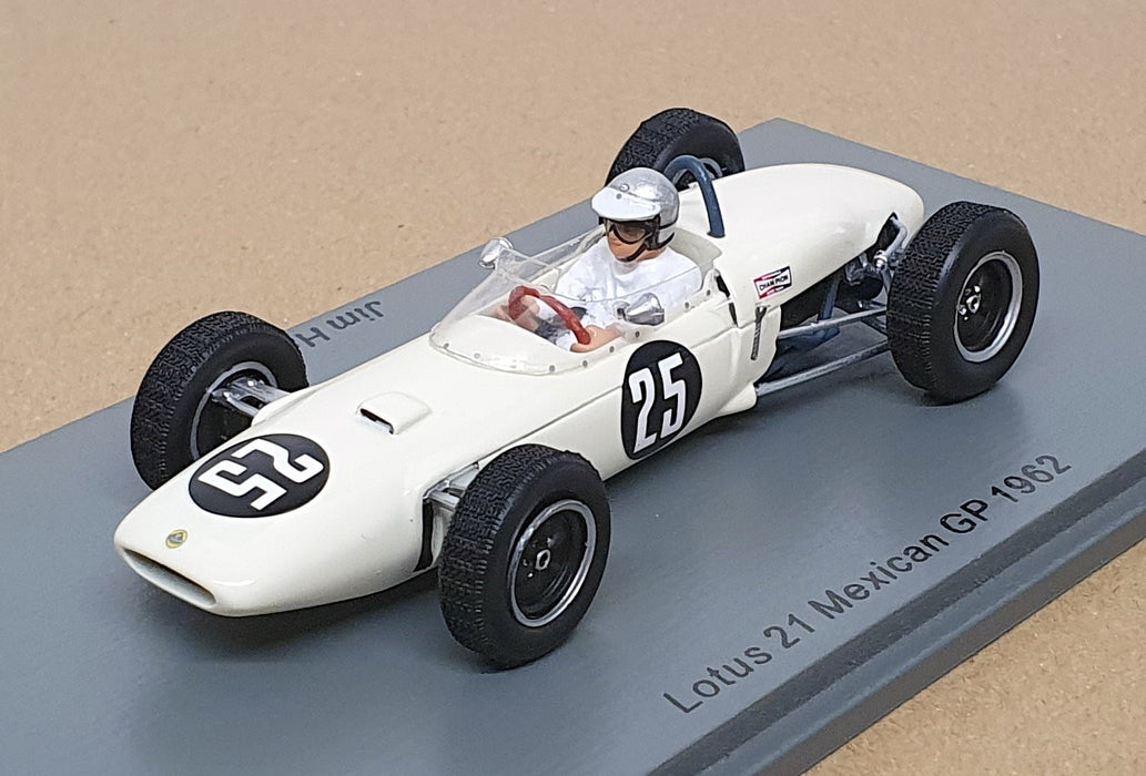 Spark 1/43 Scale Resin S7139 - F1 Lotus 21 #25 Mexico GP 1962 Jim Hall